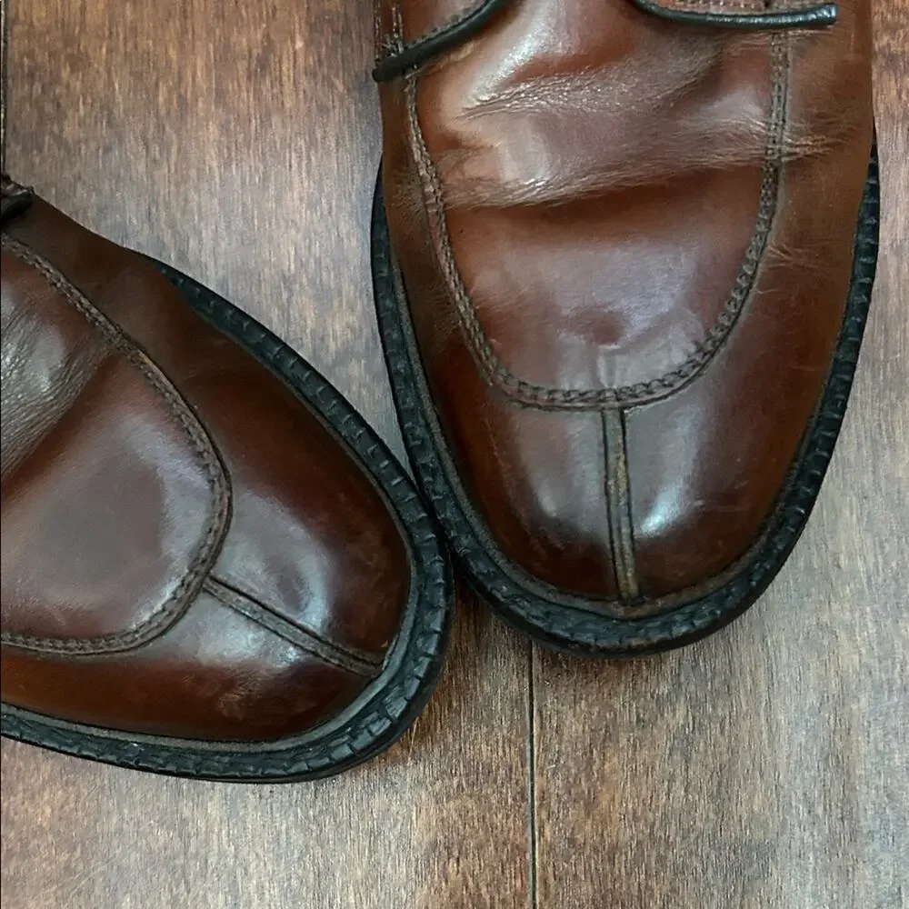 Allen Edmonds Brown Leather Derby Oxfords, Size 10